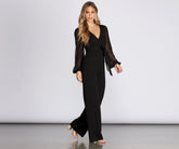 Chiffon Tie Waist Jumpsuit Sai Feel