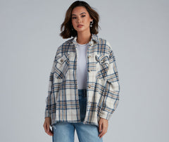 Chill Out Plaid Shacket Sai Feel