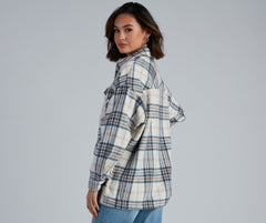 Chill Out Plaid Shacket Sai Feel