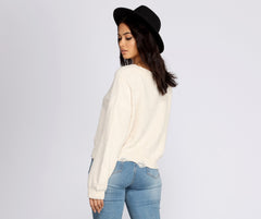 Chillin' With You Chenille Sweater Sai Feel