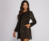 Classic And Chic Leopard Print Coat Sai Feel