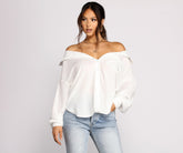 Classic Cutie Oversized Button-Up Tunic Sai Feel