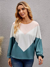 Color Block Drop Shoulder Tee Sai Feel