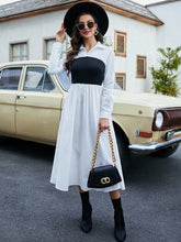 Colorblock Shirt Dress Sai Feel