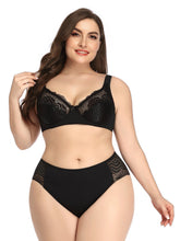 Comfortable Intimates Female Underwear Suit Breath Bra Set for Girls Underwire Bra and Panty Set Super Size 90-105C Cup Sai Feel