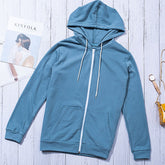Comfy Zip-Up Drawstring Hoodie Sai Feel