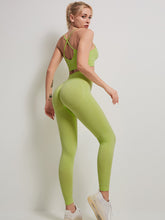 Criss Cross Sports Bra & Wide Waist Leggings Sai Feel