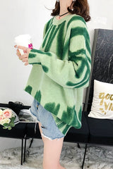 Cross Border Printed Outer Knit Sweater Sai Feel