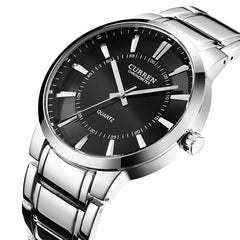 Choronometer Quartz Stainless Steel Watch (Black 4.8cm Dial)