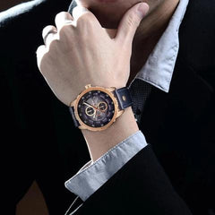 Gold and Blue Dial Watch (Dial 4.5cm)