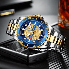 Gold Stainless Steel Watch (Dial 4.4cm)