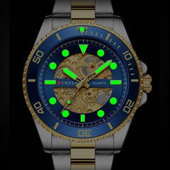 Gold Stainless Steel Watch (Dial 4.4cm)