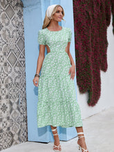 Cut Out Backless Ruffle Dress Sai Feel