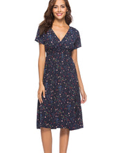 Daisy Floral Smocked Elastic Waist Dress Sai Feel