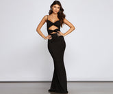 Delta Formal Cutout Glitter Dress Sai Feel