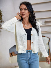 Drop Shoulder Button Front Cardigan Sai Feel