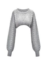 Drop Shoulder Crop Sweater Sai Feel
