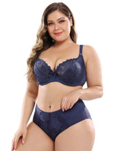 E Cup Floral Lace Bra and panty set Women Plus Size Lingerie Sexy Ultrathin underwear Sai Feel