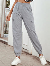 Elastic Waist Slant Pocket Sweatpants Sai Feel