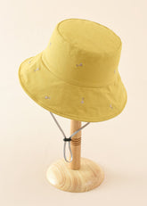 Embroidery Solid Bucket Hat Sai Feel