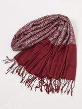 Ethnic style fringed scarf Sai Feel