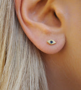 Evil Eye Studs Gold