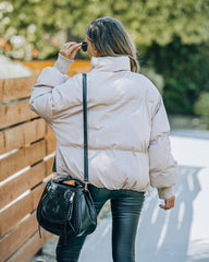 Alina Pufferjacke mit Taschen - Natur - FINAL SALE