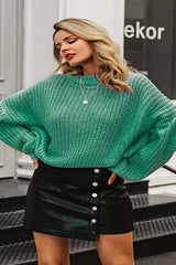 Fall Knit Loose Pullover Sweater Sai Feel