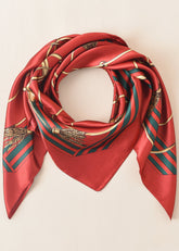 Fancy Print Square Scarf Sai Feel