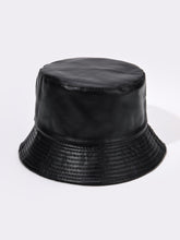 Fashion Bucket Hat PU Leather Rain Hat Waterproof Fishmen Cap Sai Feel