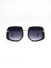 Fashion Square Frame Metal Rim UV Sunglasses Sai Feel