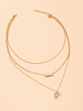 Faux Pearl Muliti Necklace Sai Feel