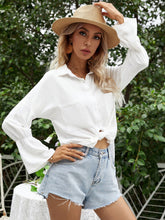 Flared Sleeve Blouse Shirt Sai Feel