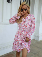 Floral Print Elastic Waist Dress Sai Feel