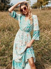 Floral green maxi dress Sai Feel