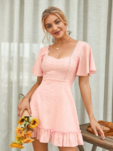 Flutter Sleeve Ruffle Hem Schiffy cute girlish Dress Sai Feel