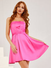 Fold Pleated Satin Cami Dress Sai Feel