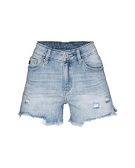 Freebird High Rise Distressed Denim Shorts Sai Feel