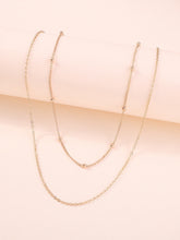 Golden Double-layer Necklace Sai Feel