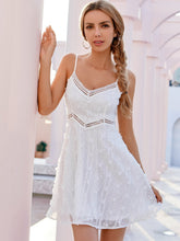 Guipure Lace Panel Swiss Dot Cami Dress Sai Feel