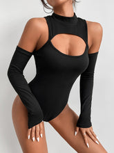 High Neck Cut Out Front Bodysuit Sai Feel