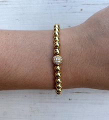 Empilables métalliques - Pavé doré 6 mm