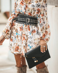 After Midnight – Wickelgürtel aus Kunstleder mit Ösen