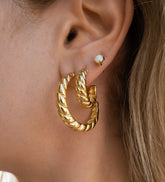 French Twist Hoops Large