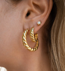 Créoles torsadées françaises grandes