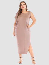 Irregular Stretch Solid Color Long Dress Sai Feel