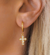 Crystal Cross Huggies