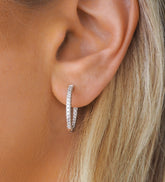 Willow Silver Hoops Medium