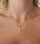 Collier ras du cou Cross Shimmer doré