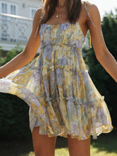 Knot Floral Print Dress Sai Feel